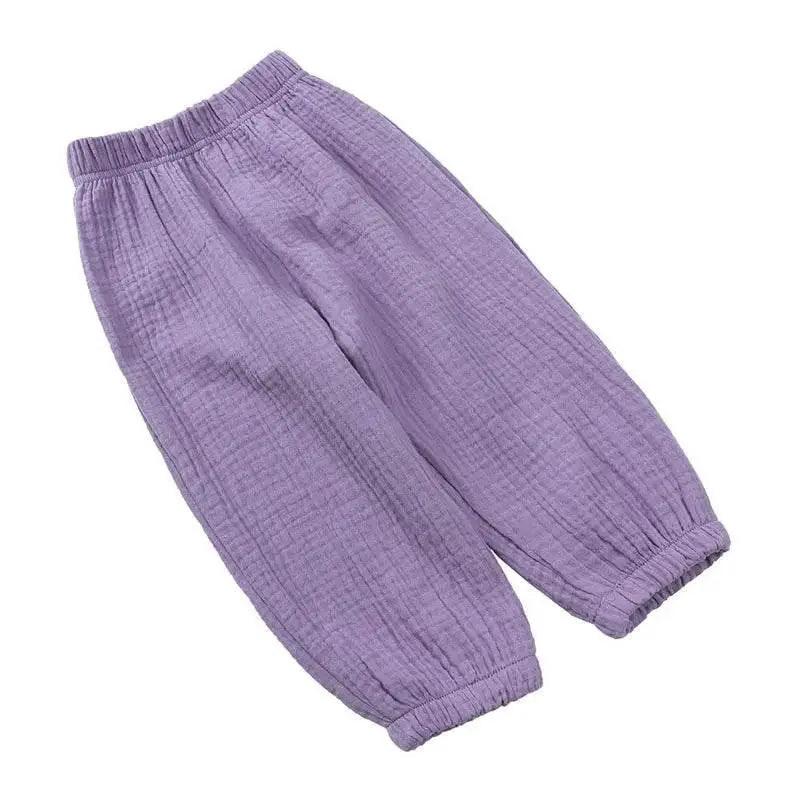  Fashion Solid Color Kids Pants Elastic Waist 2-7 Years -  ToylandEU™