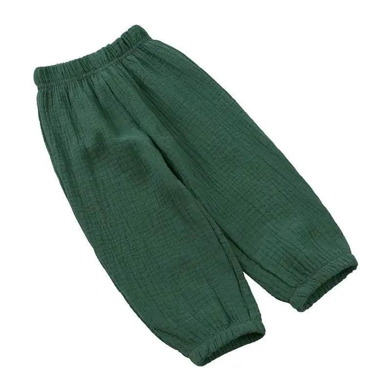  Fashion Solid Color Kids Pants Elastic Waist 2-7 Years -  ToylandEU™