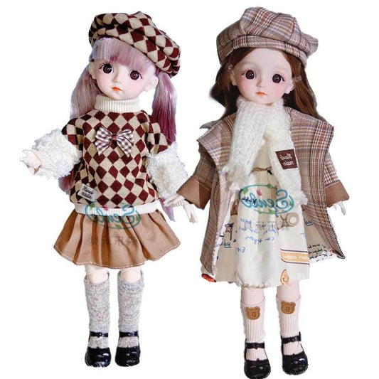 Fashionable 12-Inch Doll Set with Outfits and Shoes for Girls 6-10 - ToylandEU