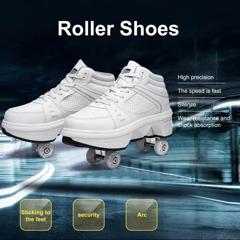 Fashionable LED Roller Skates for Kids and Adults - Casual 4-Wheel Sneakers for Boys and Girls, Perfect Gift for Active Play - ToylandEU
