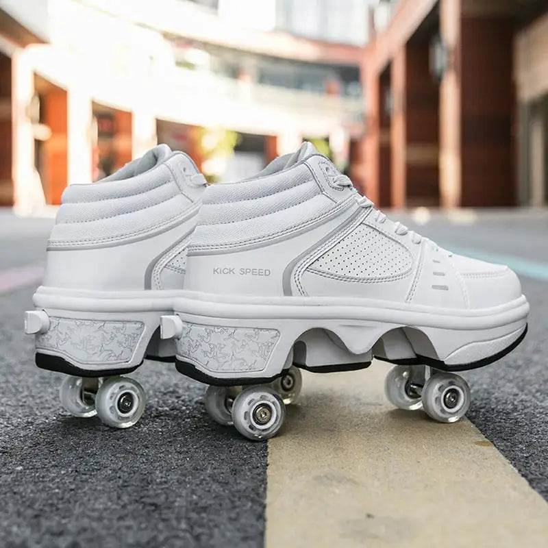 Fashionable LED Roller Skates for Kids and Adults - Casual 4-Wheel Sneakers for Boys and Girls, Perfect Gift for Active Play - ToylandEU