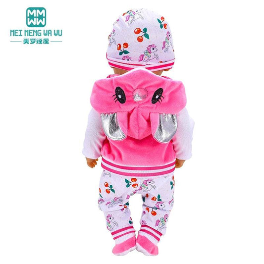 Fashionable Three-Piece Costume Set for 17-18 inch Newborn Dolls - ToylandEU