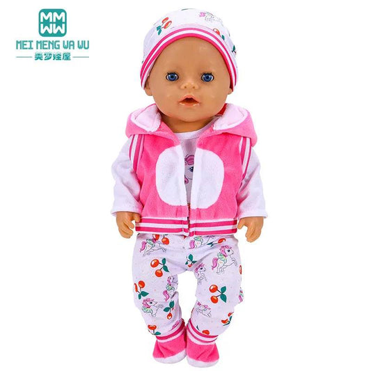 Fashionable Three-Piece Costume Set for 17-18 inch Newborn Dolls - ToylandEU