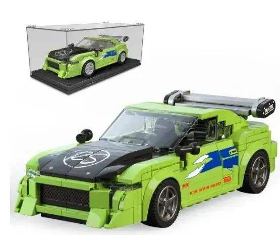 Fast And Furious Green Eclipse Building Set Realistic Sports Car - Toys Galore LLC