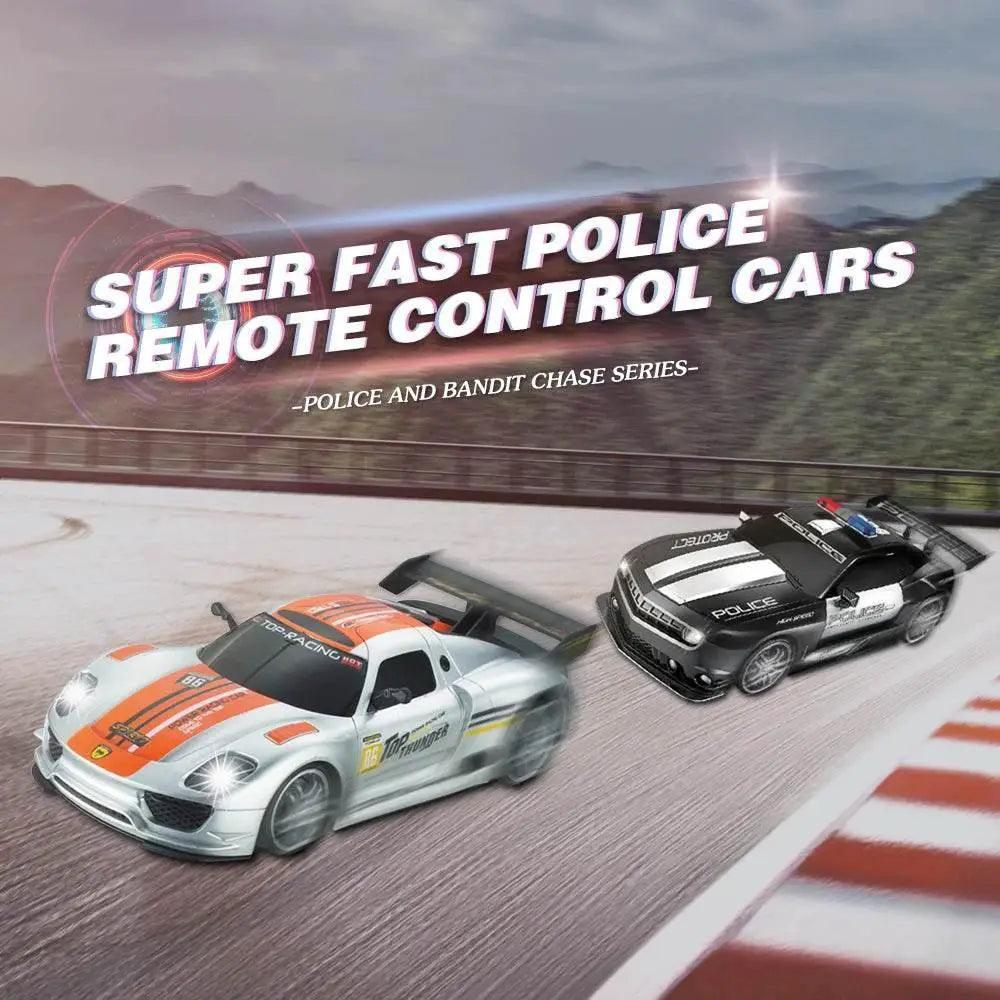  Fast Police RC Car 4 Channel Remote Control Toyland EU -  ToylandEU™