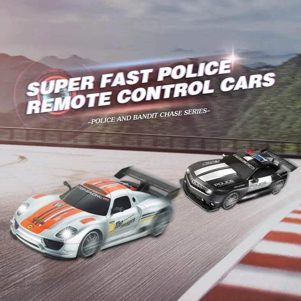  Fast Police RC Car 4 Channel Remote Control Toyland EU -  ToylandEU™