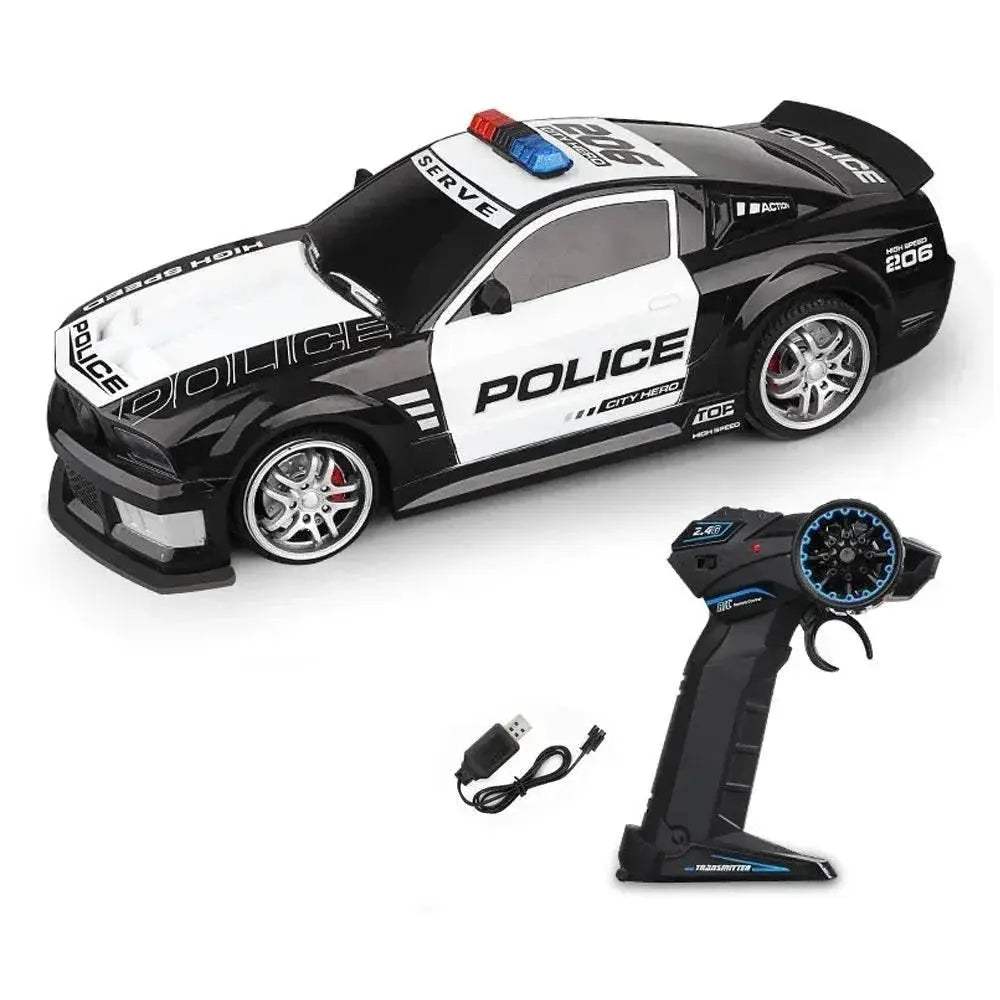  Fast Police RC Car 4 Channel Remote Control Toyland EU -  ToylandEU™