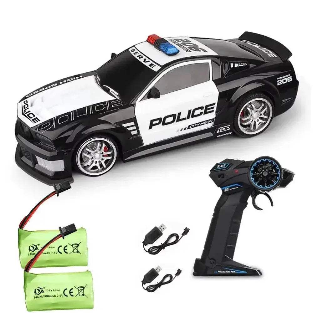  Fast Police RC Car 4 Channel Remote Control Toyland EU -  ToylandEU™