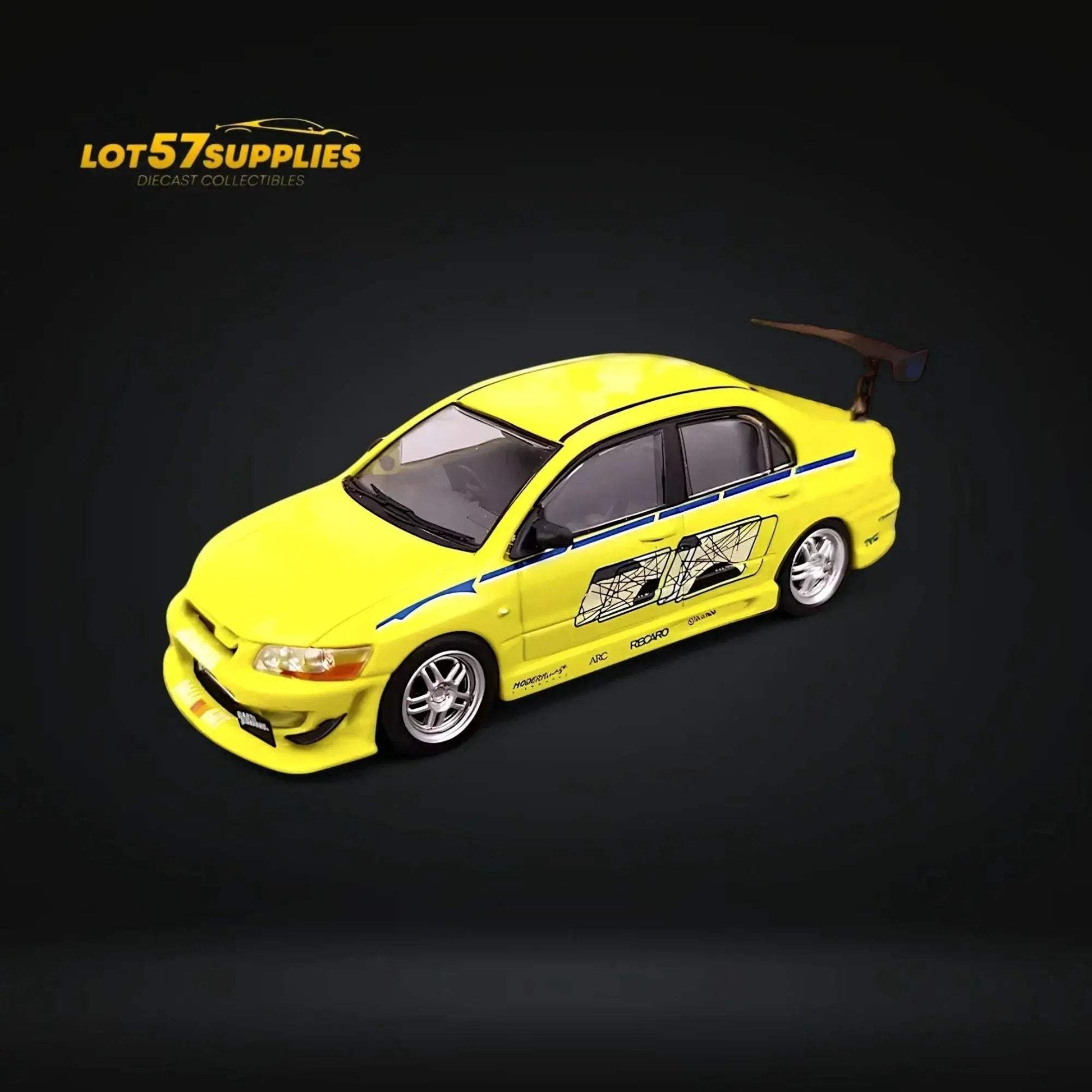 Fast Speed Mitsubishi Lancer Evolution EVO VII FNF Green Livery Figure Version 1:64 - ToylandEU