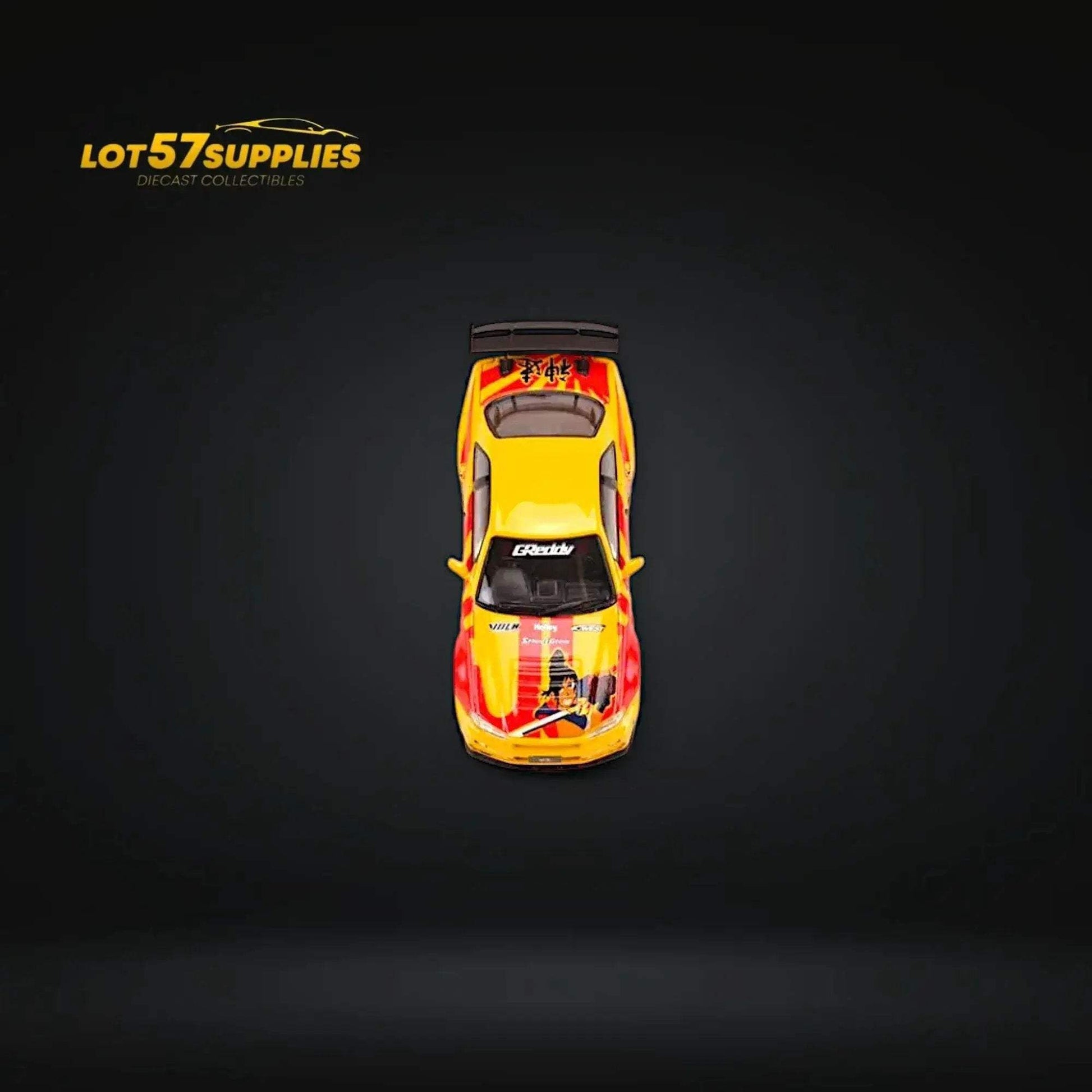 Fast Speed Nissan Skyline GT-R R34 Z-Tune NFS SRS Yellow-Red Livery 1:64 - ToylandEU