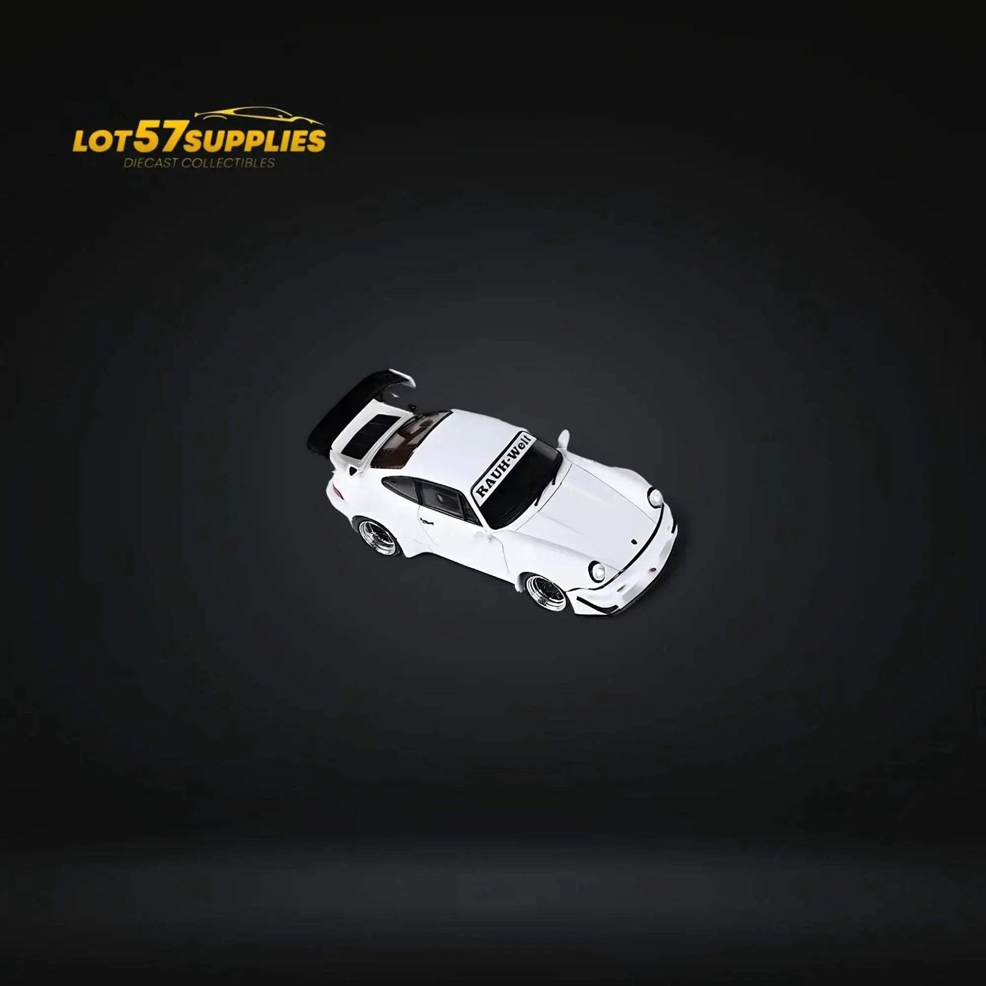 Fast Speed Porsche 964 RWB Widebody DREAMCATCHER GT Version Rear Wing in White 1:64 - ToylandEU