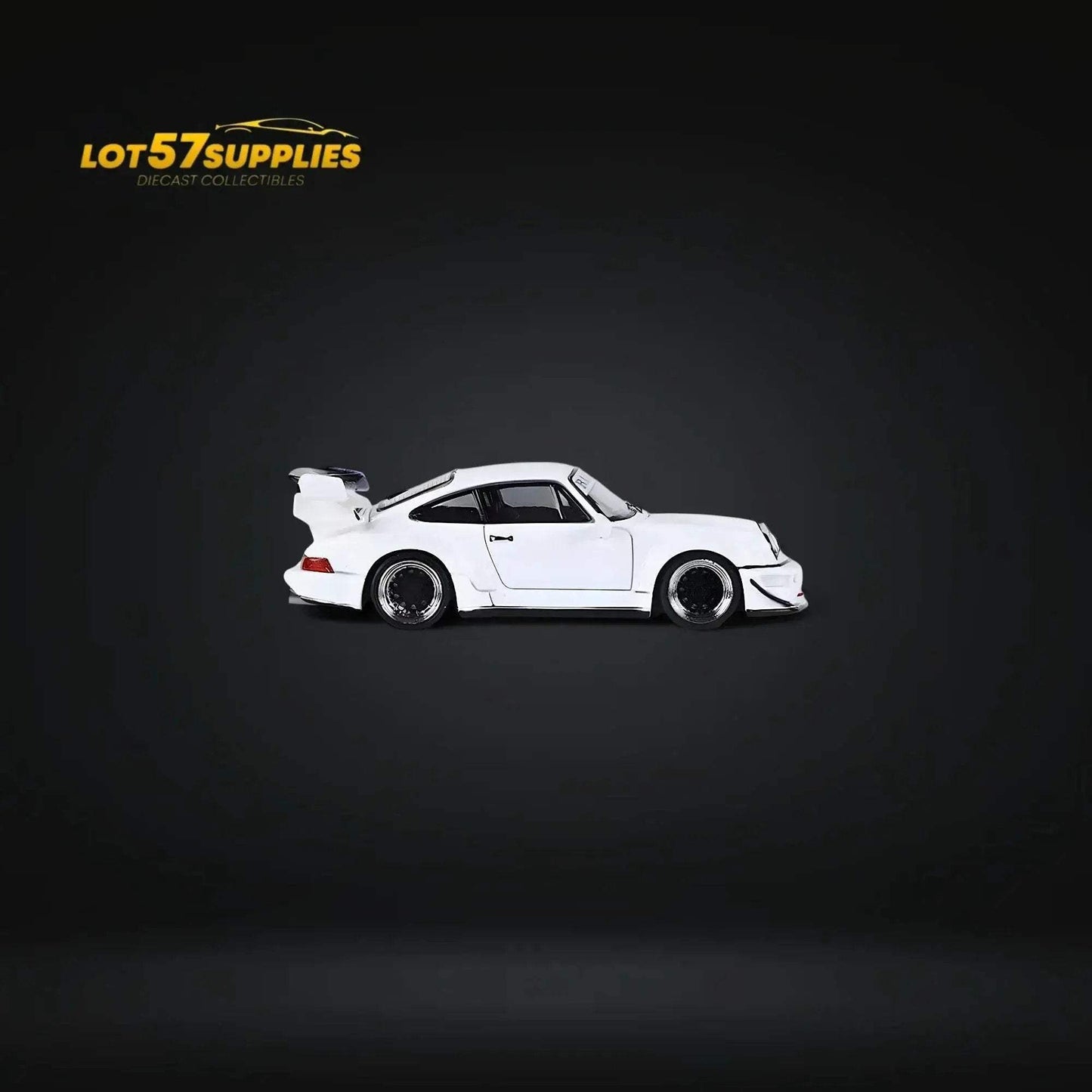Fast Speed Porsche 964 RWB Widebody DREAMCATCHER GT Version Rear Wing in White 1:64 - ToylandEU