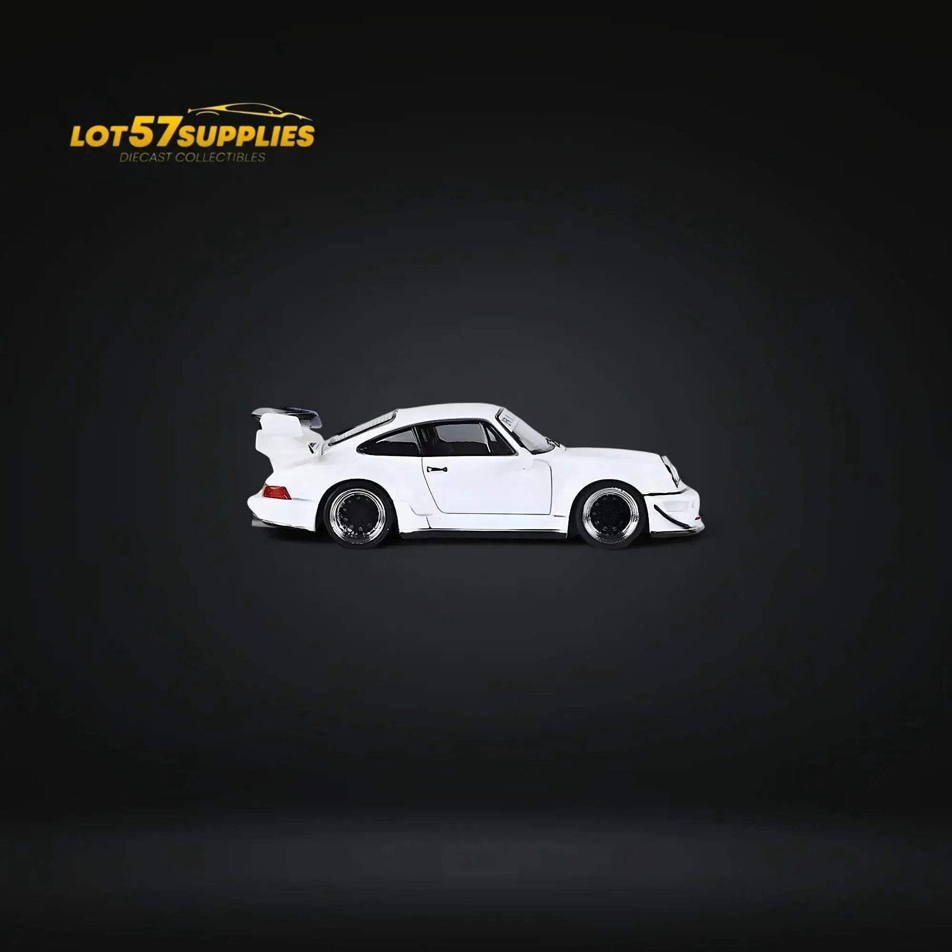 Fast Speed Porsche 964 RWB Widebody DREAMCATCHER GT Version Rear Wing in White 1:64 - ToylandEU