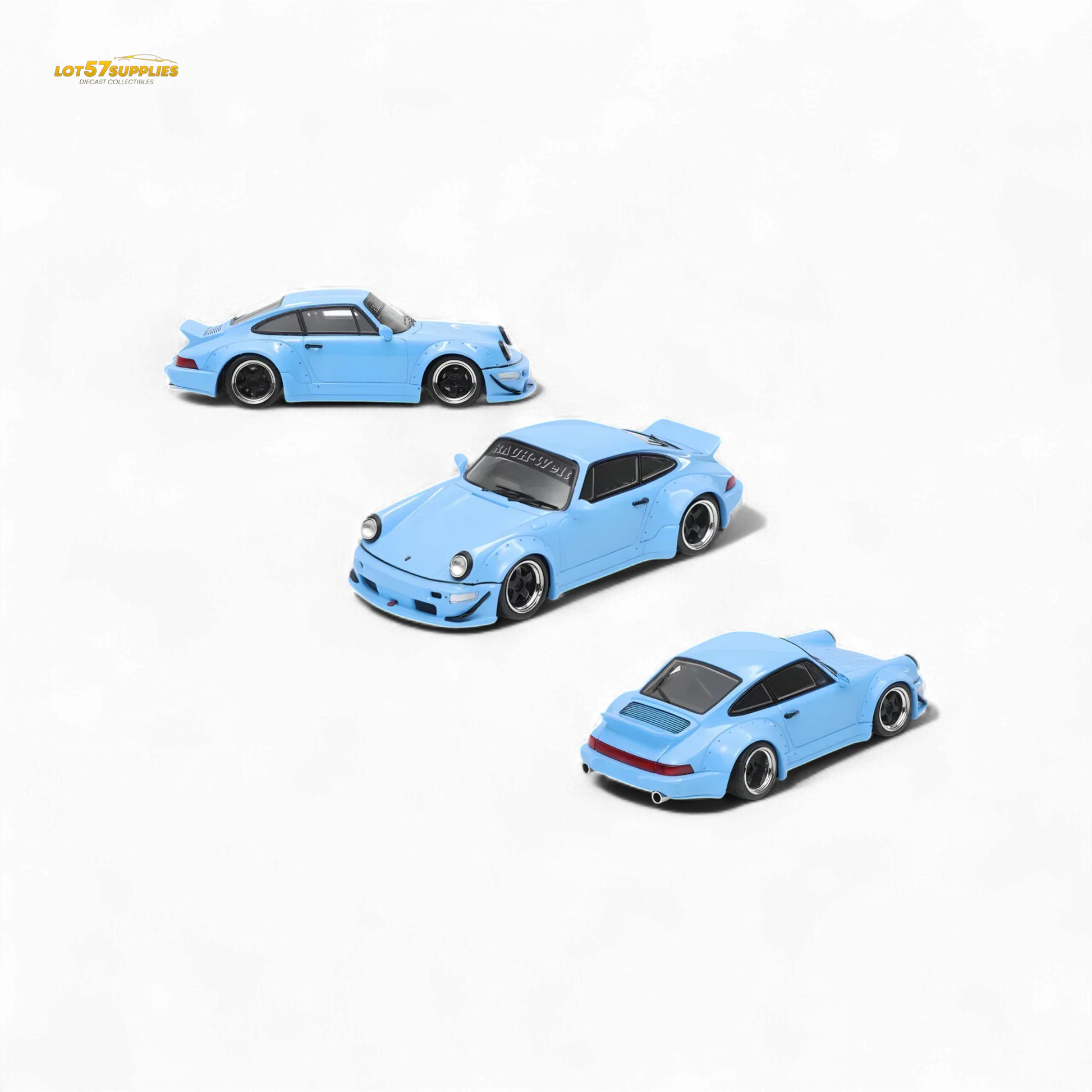 Fast Speed FS Rauh-Welt RWB964 Wide-Body Duck Wing - Sky Blue 1:64 - ToylandEU