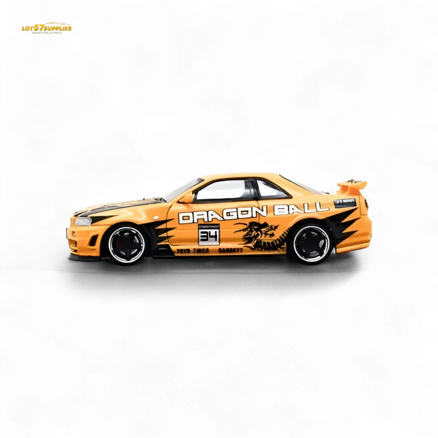 Fast Speed Skyline R34 GT-R - Orange DRAGON Z 1:64 - ToylandEU