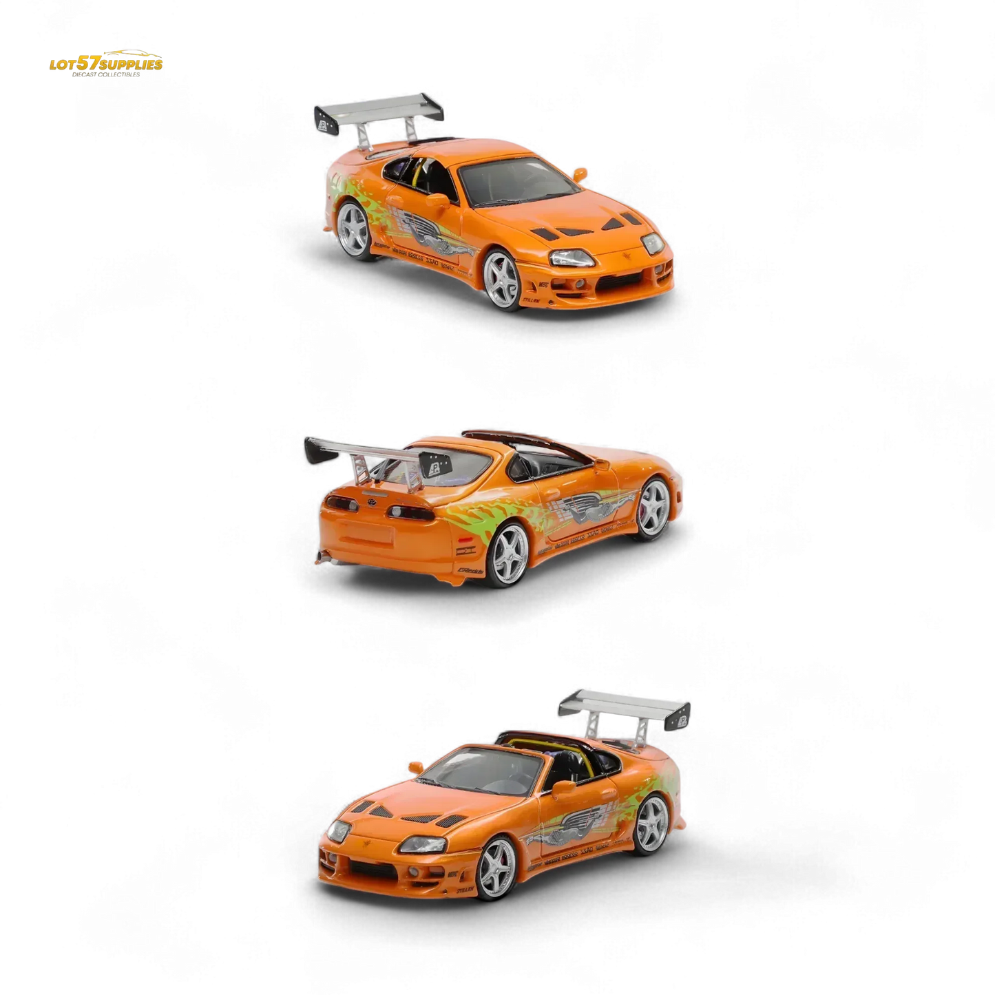 Fast Speed Supra Targa 4th Generation Bomex Version - FNF Orange Ordinary 1:64 - ToylandEU