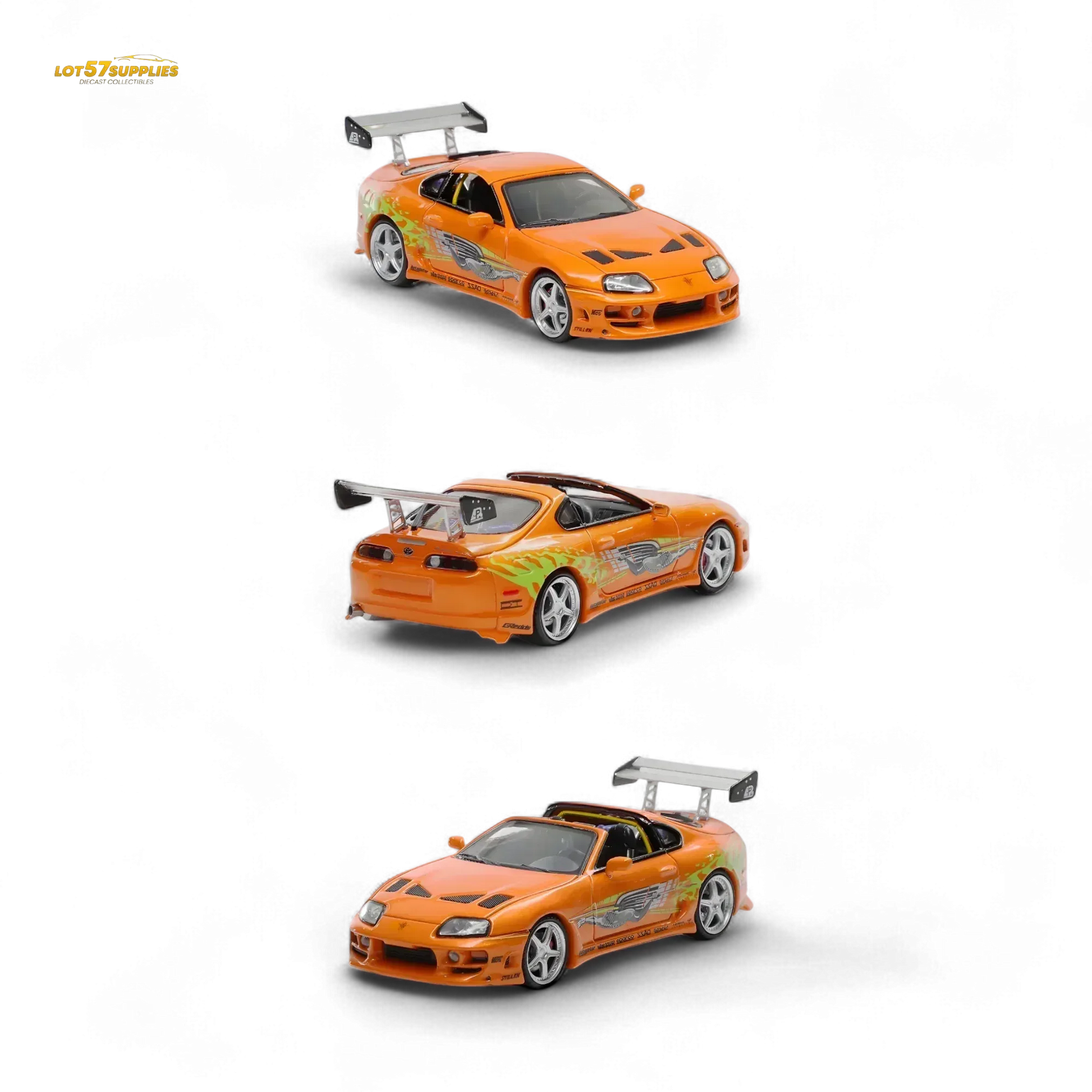 Fast Speed Supra Targa 4th Generation Bomex Version - FNF Orange Ordinary 1:64 - ToylandEU