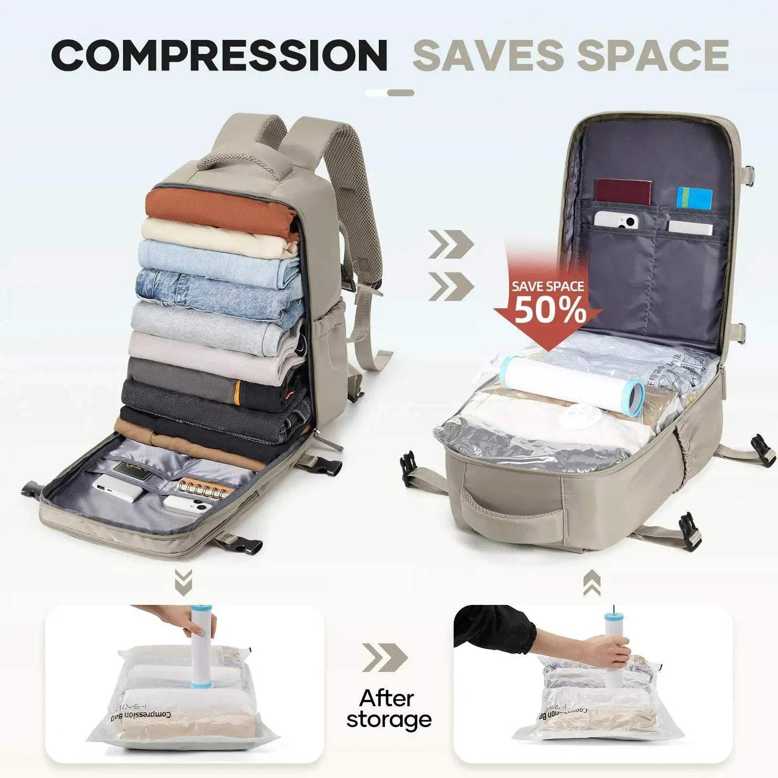  Featherlight Travel Backpack 40x20x25 Toyland EU -  ToylandEU™