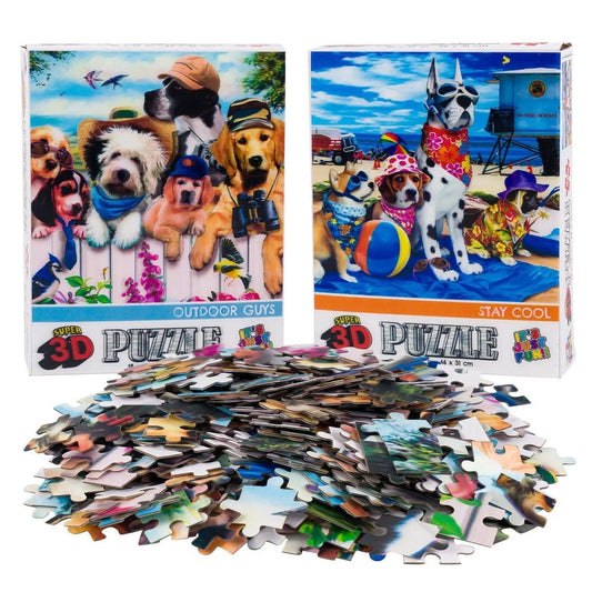  Fence Dogs And Beach Dogs 3D Lenticular Jigsaw Puzzles -  ToylandEU™