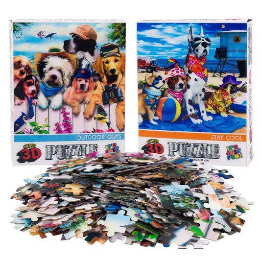  Fence Dogs And Beach Dogs 3D Lenticular Jigsaw Puzzles -  ToylandEU™