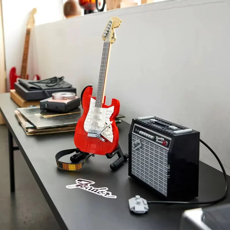 Fender Stratocaster Guitar Building Blocks For Realistic Display - ToylandEU