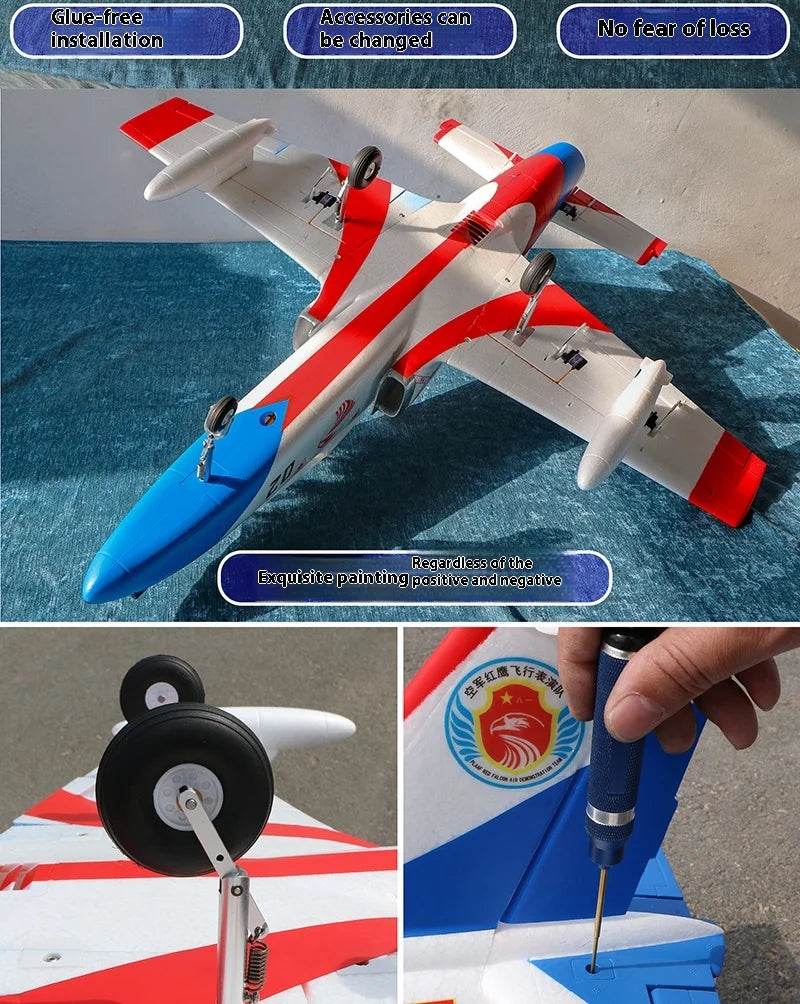 Fengfan RC Plane 64mm Culvert Aircraft Model 93cm Wing Span K-8 Trainer Fixed Wing Foam Entry Level Remote Control Aircraft Toy - ToylandEU