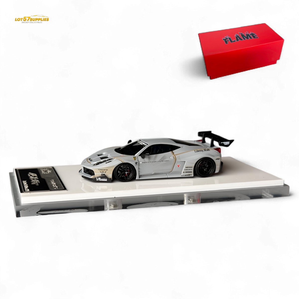 Ferrari LB458GT Resin Model | 1:64 Scale Liberty Walk | Toylandeu™