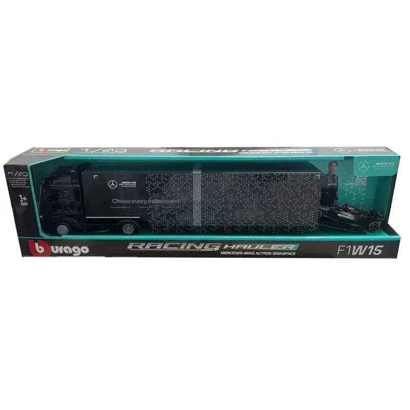 Ferrari SF24 And Mercedes AMG W15 Diecast Racing Hauler Set - ToylandEU