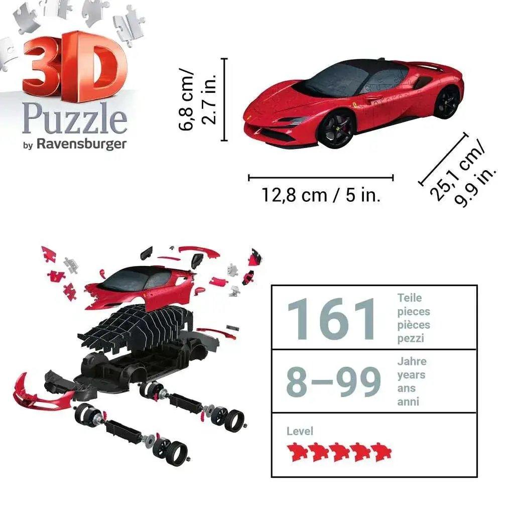  Ferrari SF90 Stradale 3D Jigsaw Puzzle Moving Wheels -  ToylandEU™