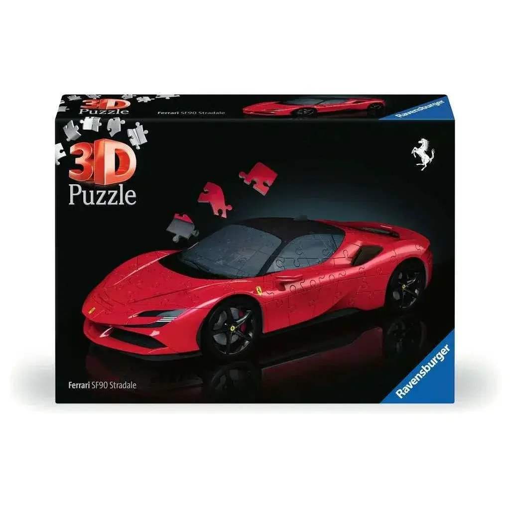 Ferrari SF90 Stradale 3D Jigsaw Puzzle With Moving Wheels - ToylandEU