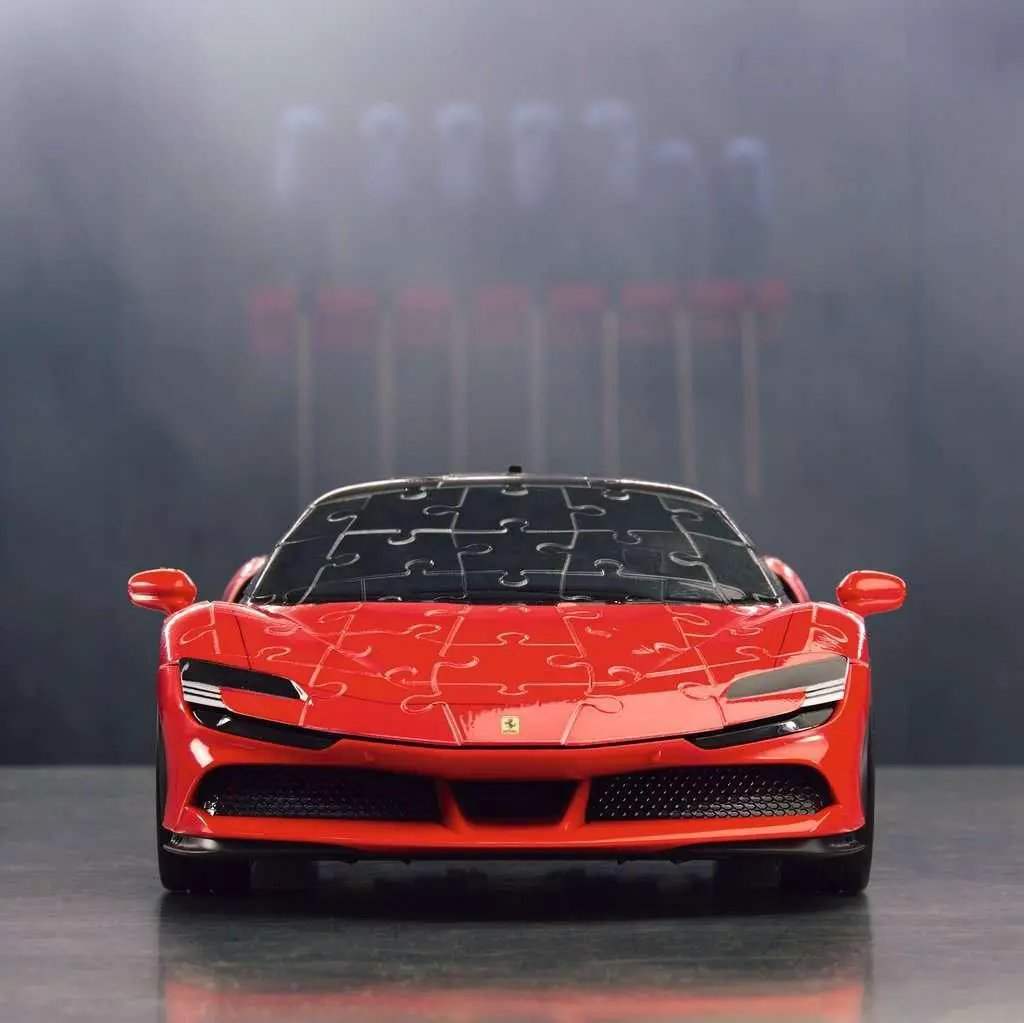 Ferrari SF90 Stradale 3D Jigsaw Puzzle With Moving Wheels - ToylandEU