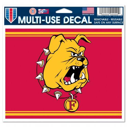 Ferris State Bulldogs Decal 5x6 Multi Use Color Special - ToylandEU