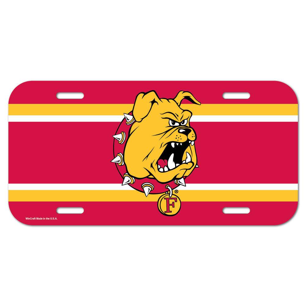 Ferris State Bulldogs License Plate Plastic Special Order - ToylandEU