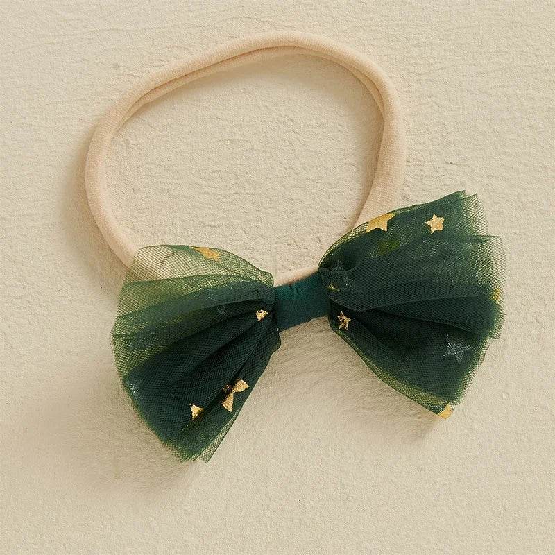 Festive Baby Girl Dress Star Print Square Neck Sleeveless Layered Tulle Romper With Plush Ball For Babies - ToylandEU