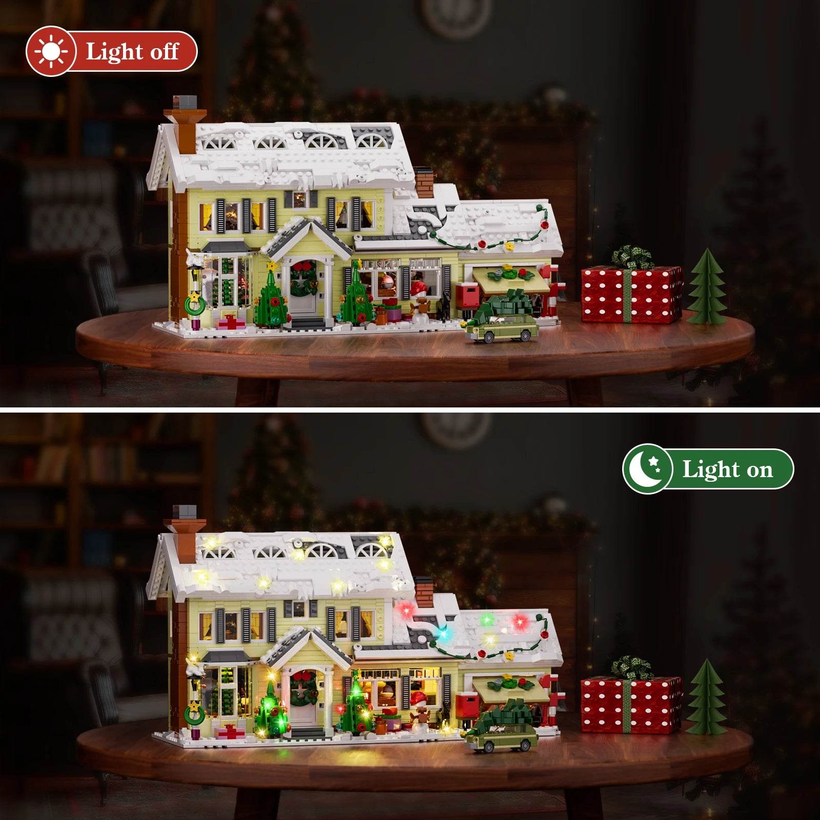 Festive Building Set Snow Village 1484 Pieces For Kids - ToylandEU