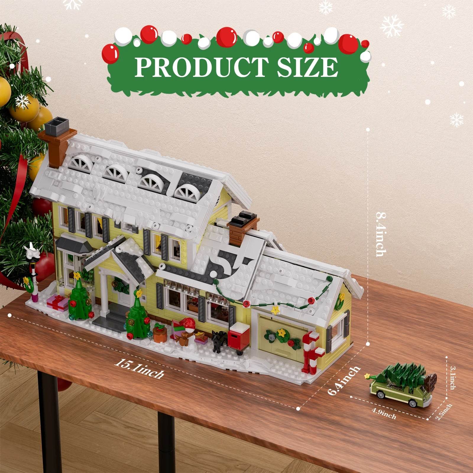 Festive Building Set Snow Village 1484 Pieces For Kids - ToylandEU