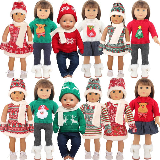 Festive Christmas Costume for 18 Inch American Girl Dolls - Cute & Cozy - ToylandEU