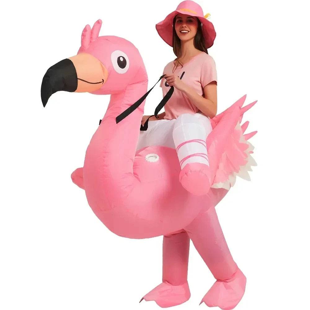 Festive Flamingo Inflatable Costume For Women And Kids - ToylandEU