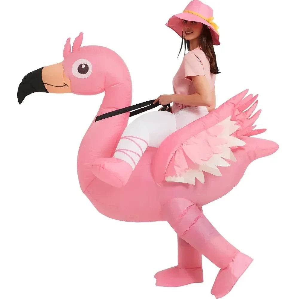 Festive Flamingo Inflatable Costume For Women And Kids - ToylandEU