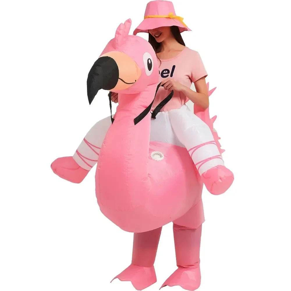 Festive Flamingo Inflatable Costume For Women And Kids - ToylandEU
