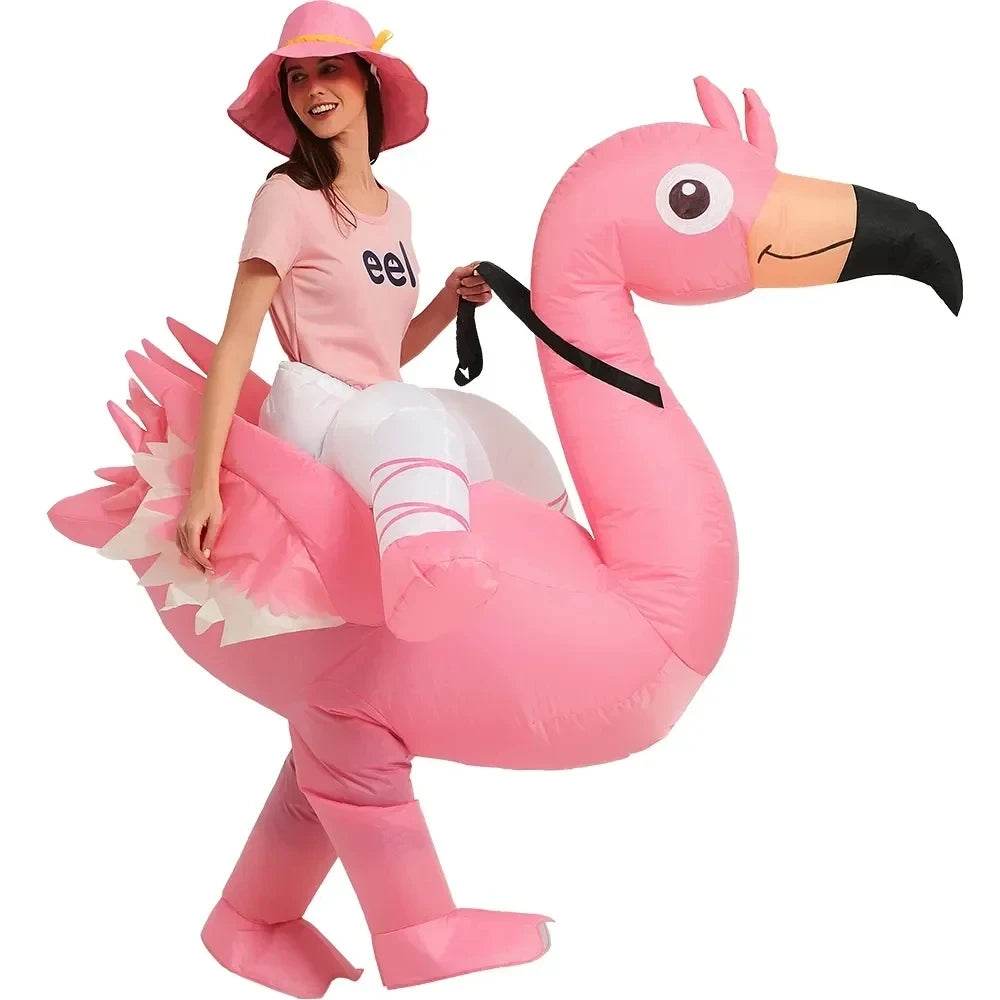 Festive Flamingo Inflatable Costume For Women And Kids - ToylandEU