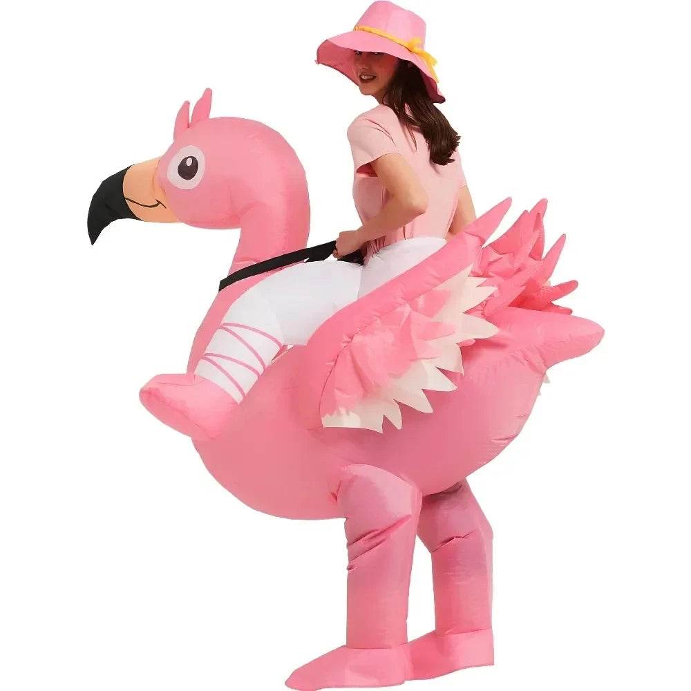 Festive Flamingo Inflatable Costume For Women And Kids - ToylandEU