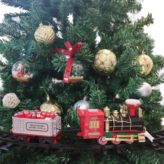 Festive Mini Electric Train Set with Track - Perfect for Kids' Christmas - ToylandEU