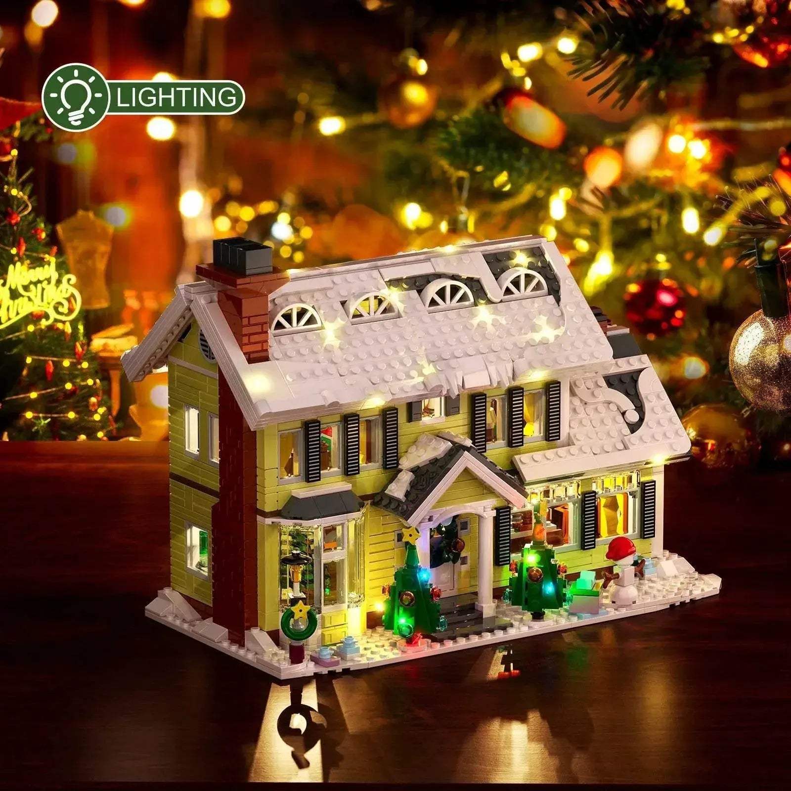  Festive Snow Village Illuminated Block Set Toyland EU -  ToylandEU™