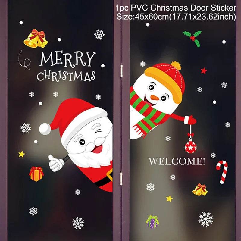 Festive Window Stickers Christmas Theme for Kids Room - ToylandEU
