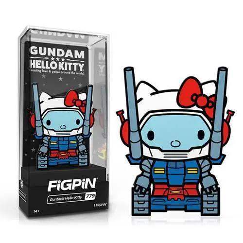 FiGPiN Enamel Pin Gundam Sanrio Guntank Hello Kitty Limited Edition - ToylandEU
