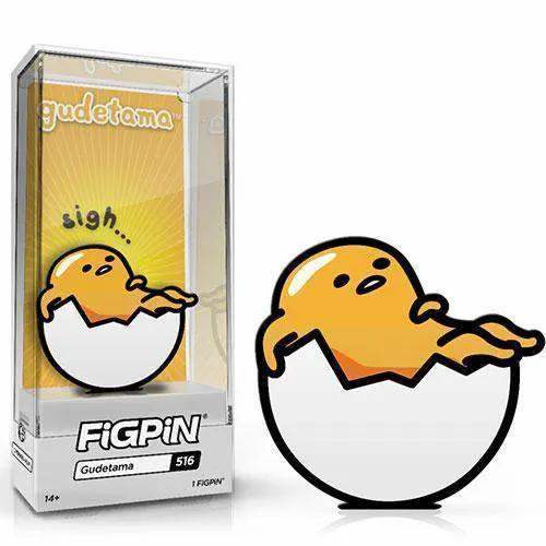 Limited Edition Gudetama FiGPiN Enamel Pin With Collector Display Box - ToylandEU