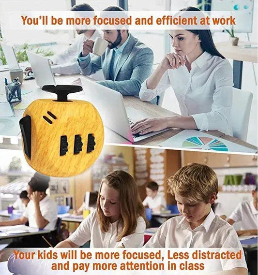  Fidget Cube Stress Relief Toy Six Sided Focus Aid -  ToylandEU™
