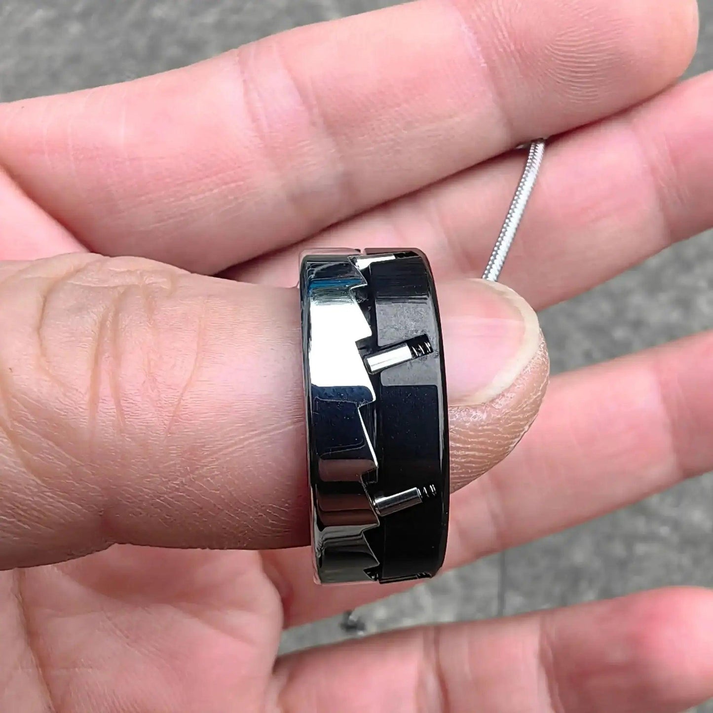  Metal Fidget Ring Necklace For Stress Relief And Focus -  ToylandEU™