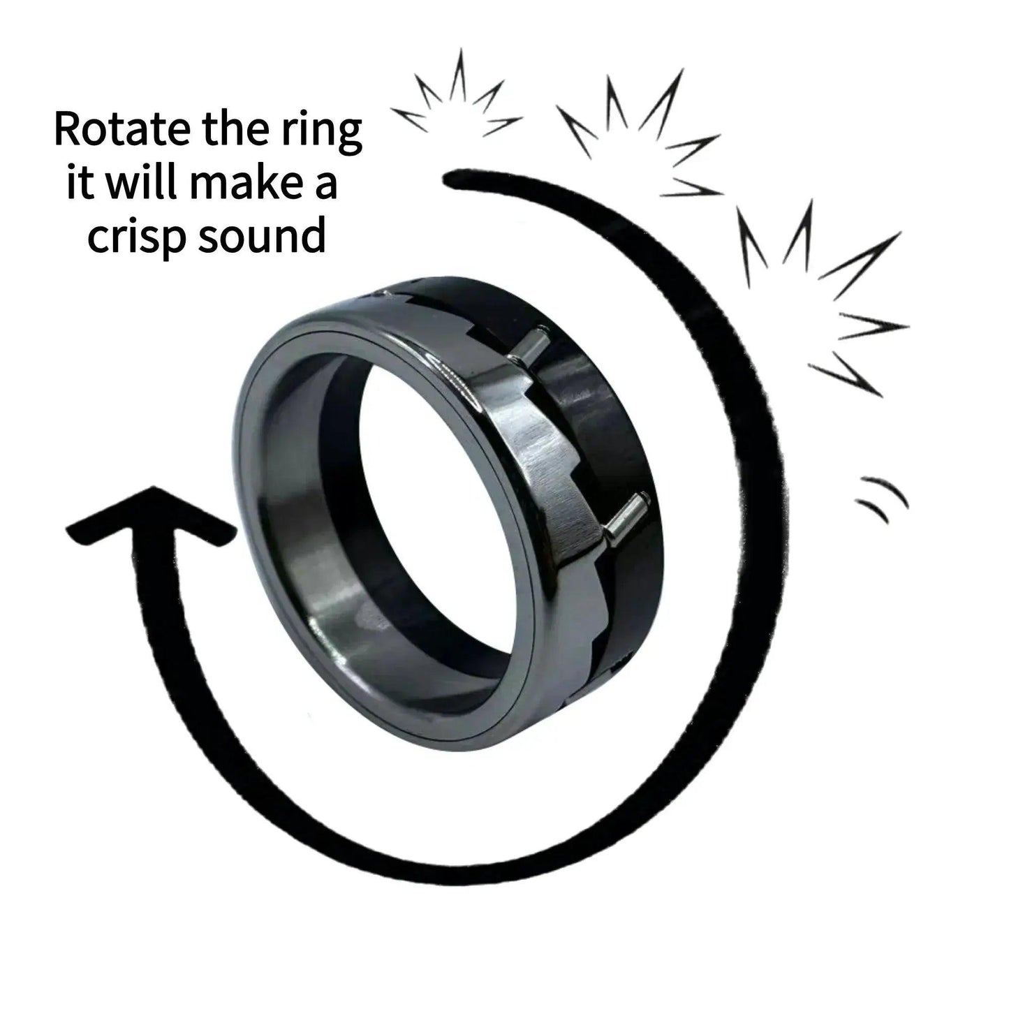  Metal Fidget Ring Necklace For Stress Relief And Focus -  ToylandEU™